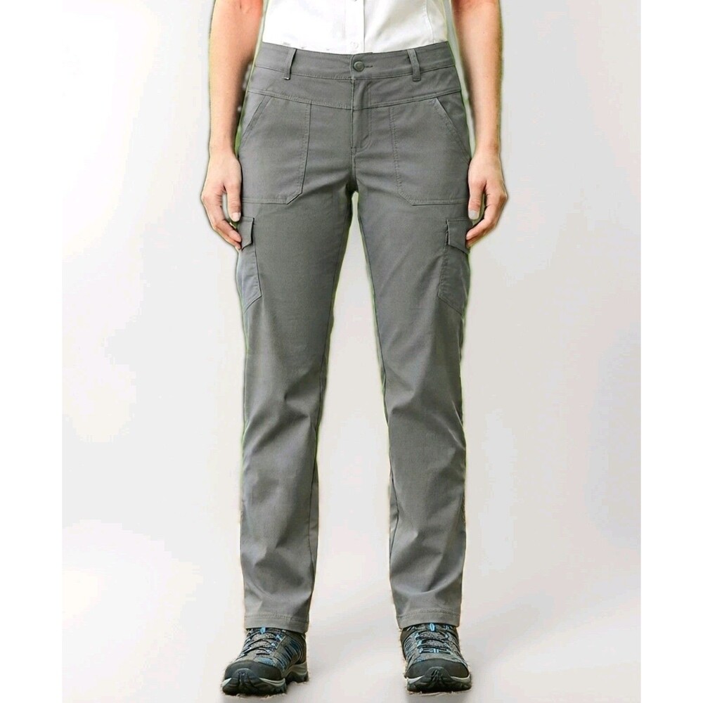 Columbia Omni-Shield Cargo Pants Womens Size 14 Gray Hiking Outdoor Utility